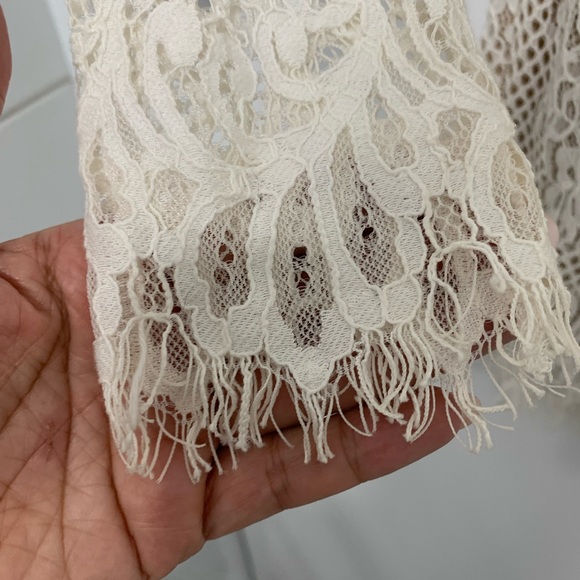 SHEIKE White Romance Lace Long Sleeve Onesie Romper Playsuit - Picture 11 of 14